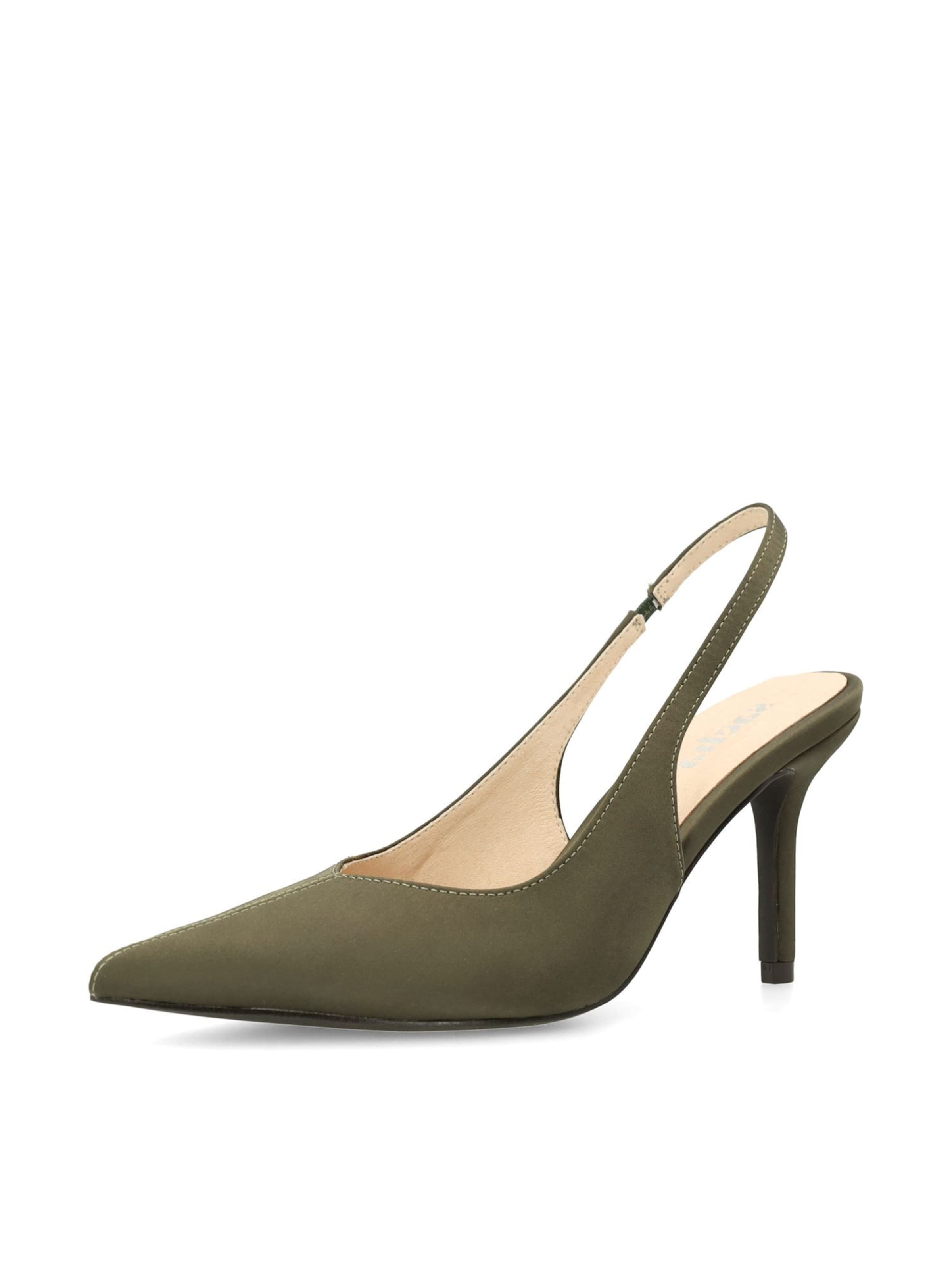 Escarpins SACHA en vert : devant