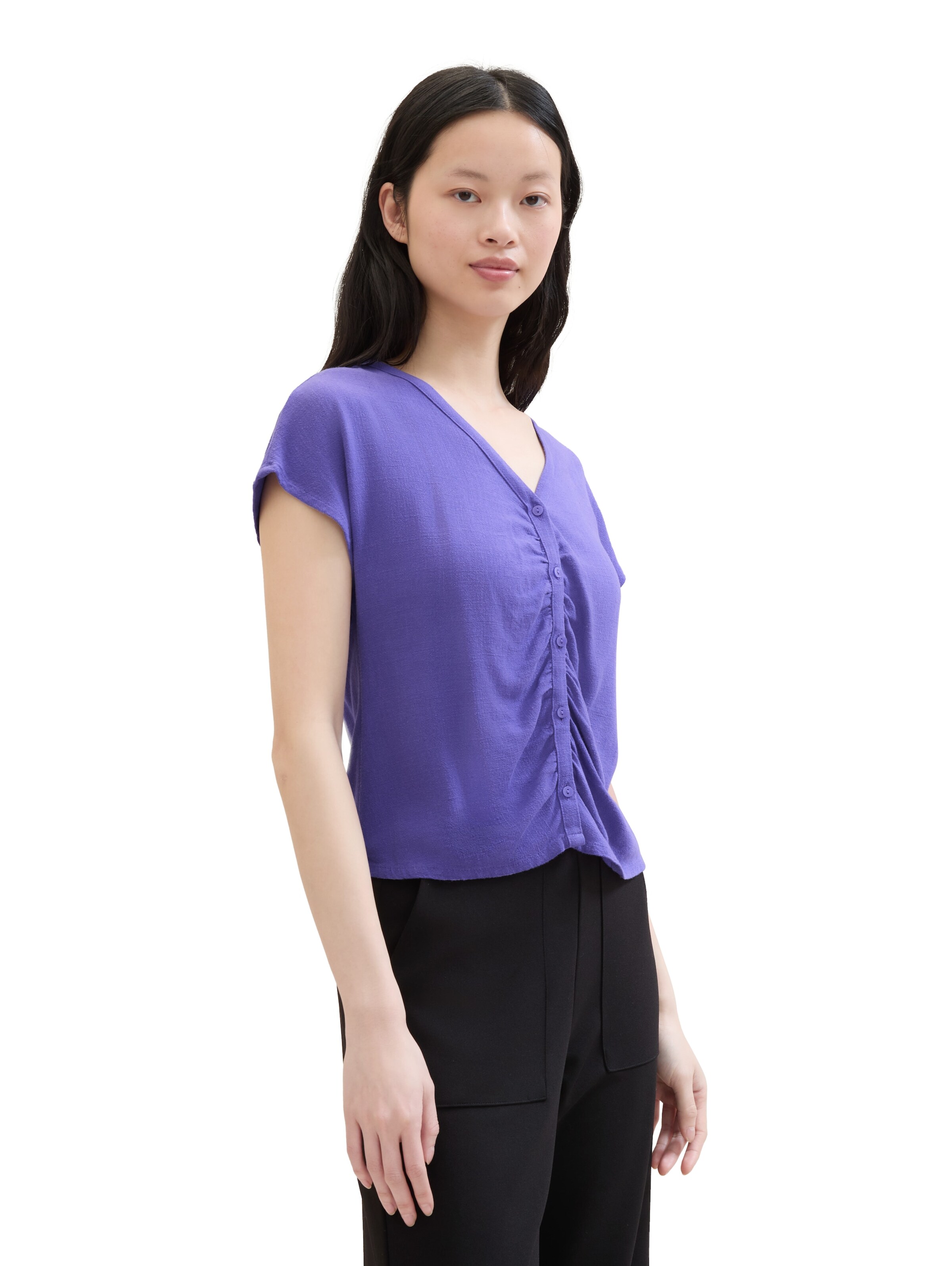 TOM TAILOR DENIM Bluse in Lila