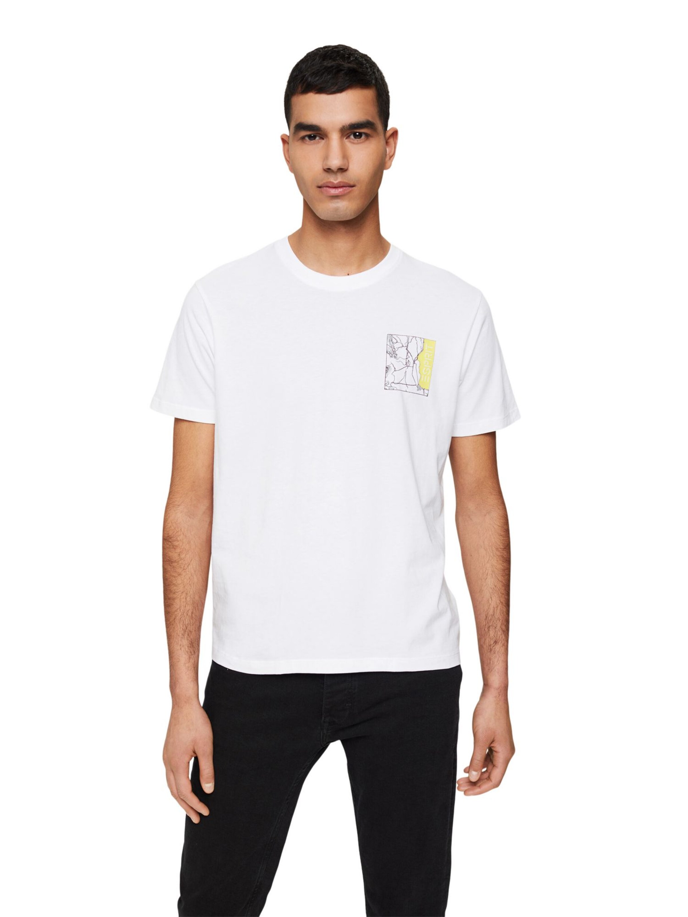 Männer Shirts ESPRIT T-Shirt in Weiß - FY74774 Männer Shirts ESPRIT T-Shirt in Weiß - FY74774