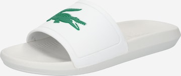 LACOSTE Pantolette i vit: framsida