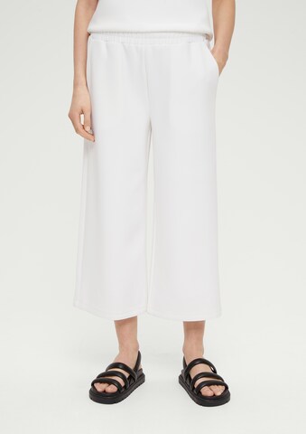 s.Oliver Wide Leg Hose in Beige: Vorderseite