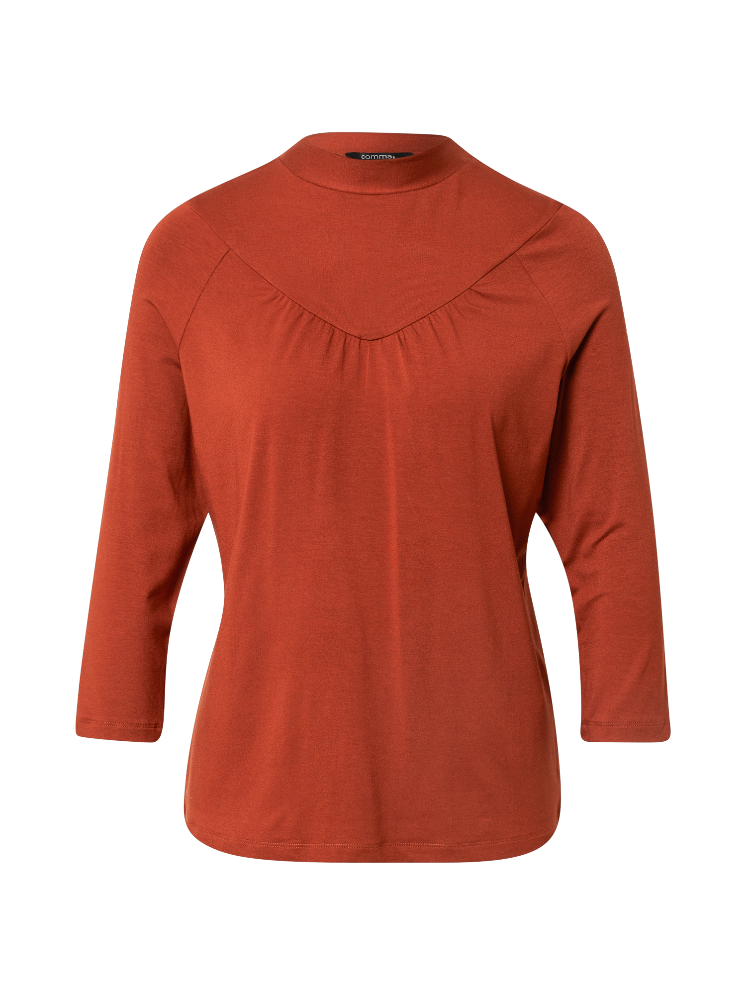 Odzież Plus size COMMA Koszulka w kolorze Ciemnopomarańczowym 