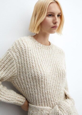 MANGO Sweater 'Golden' in Beige