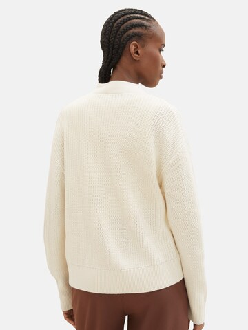 TOM TAILOR DENIM Strickjacke in Beige