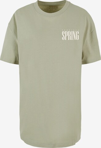 Merchcode Shirt 'Tropical Spring' in Grün: Vorderseite