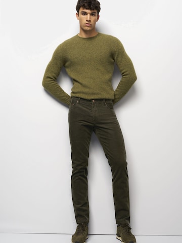 MEYER Regular Chino M5 Five Pocket in Grün