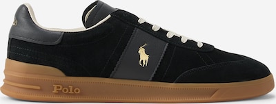 Polo Ralph Lauren Matalavartiset tennarit 'HRT AERA' värissä kulta / musta, Tuotenäkymä