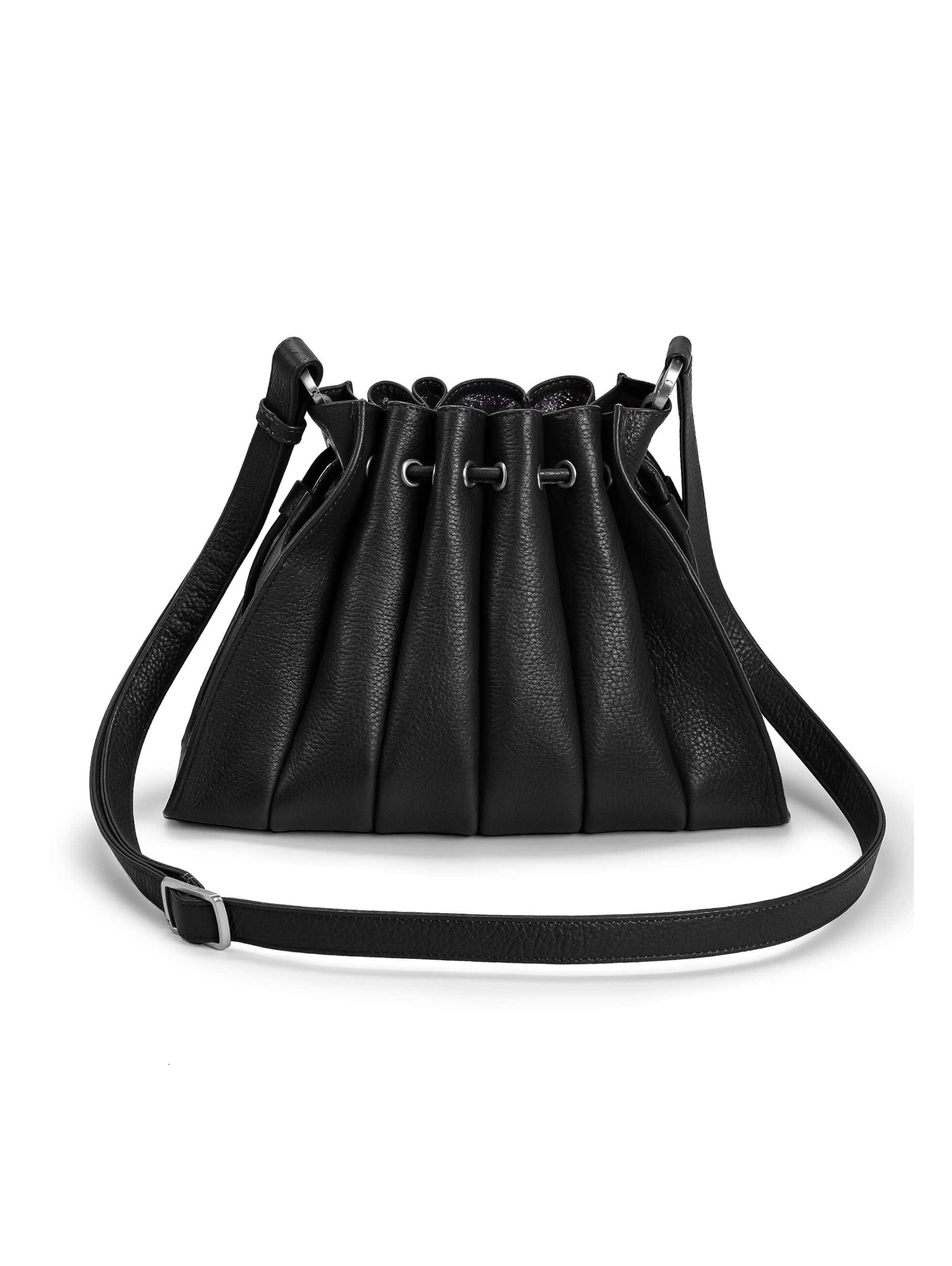 Gretchen Pouch 'Fan' in Black: front