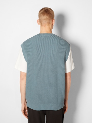 Bershka Sweater Vest in Blue