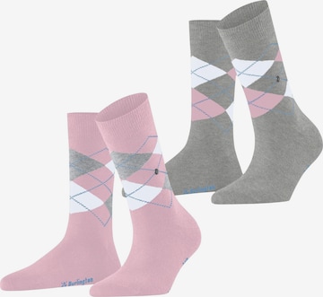 BURLINGTON Socks 'Everyday Argyle' in Pink: front