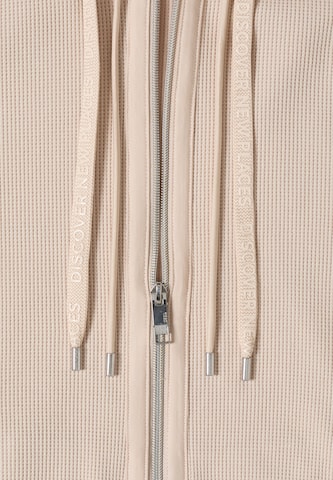 CECIL Sweatjacke in Beige
