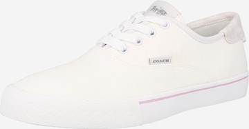 COACH - Sapatilhas baixas em branco: frente