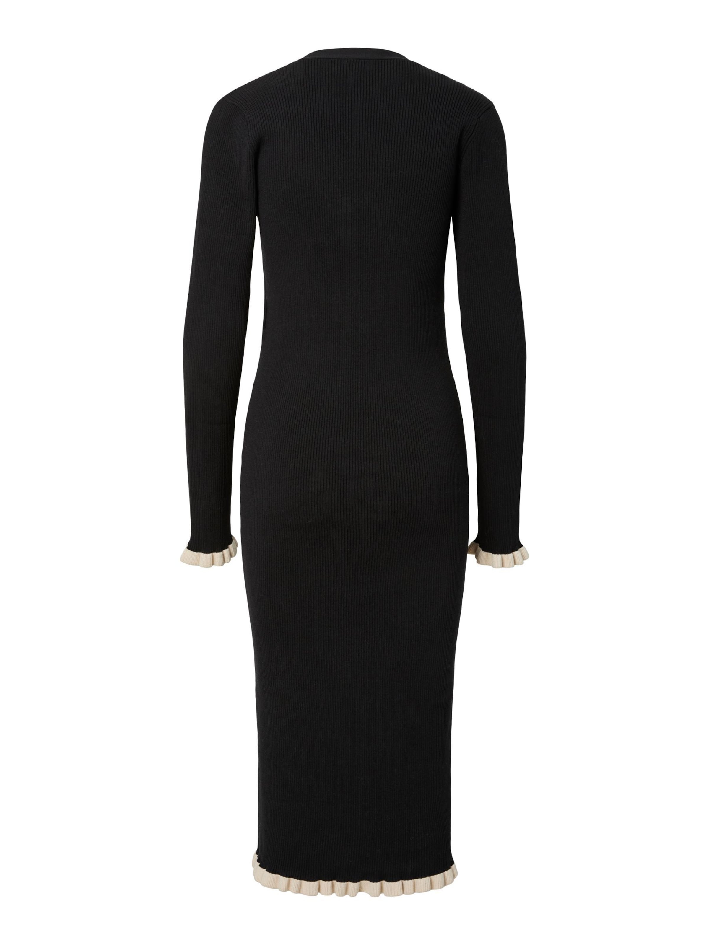 YAS Strikkjole 'YASFloma' i sort