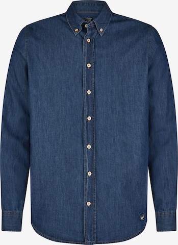 HECHTER PARIS Regular fit Button Up Shirt in Blue: front