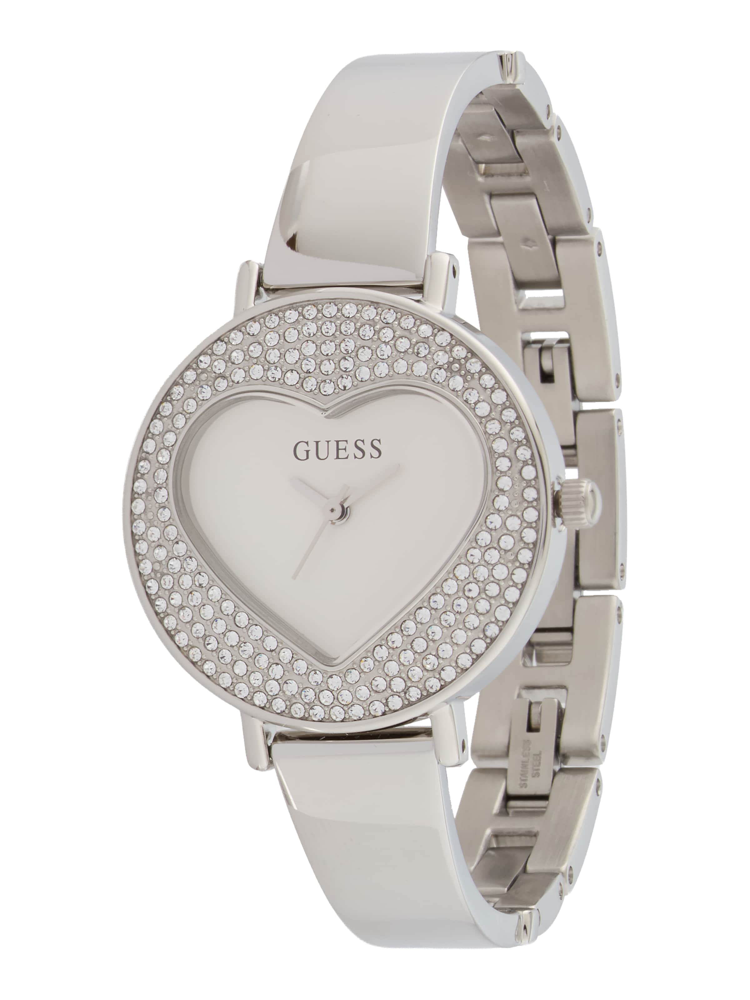 Montre à affichage analogique 'HARTLY' GUESS en argent : devant