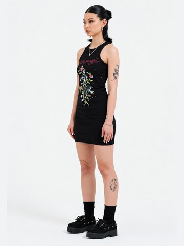 Ed Hardy Ruha 'Panther und Blumen' - fekete