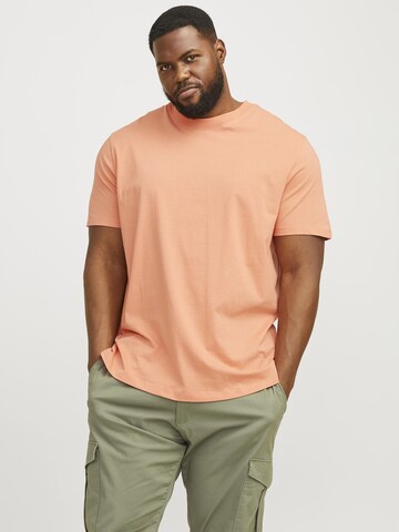 Jack & Jones Plus - Camiseta 'JJEBradley' en naranja: frente