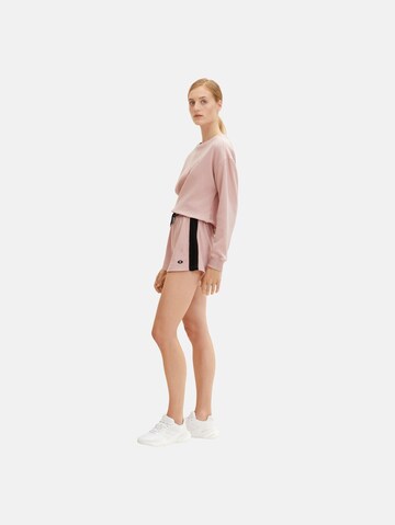 TOM TAILOR Regular Shorts in Pink