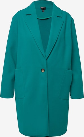Ulla Popken Between-seasons coat in Green: front