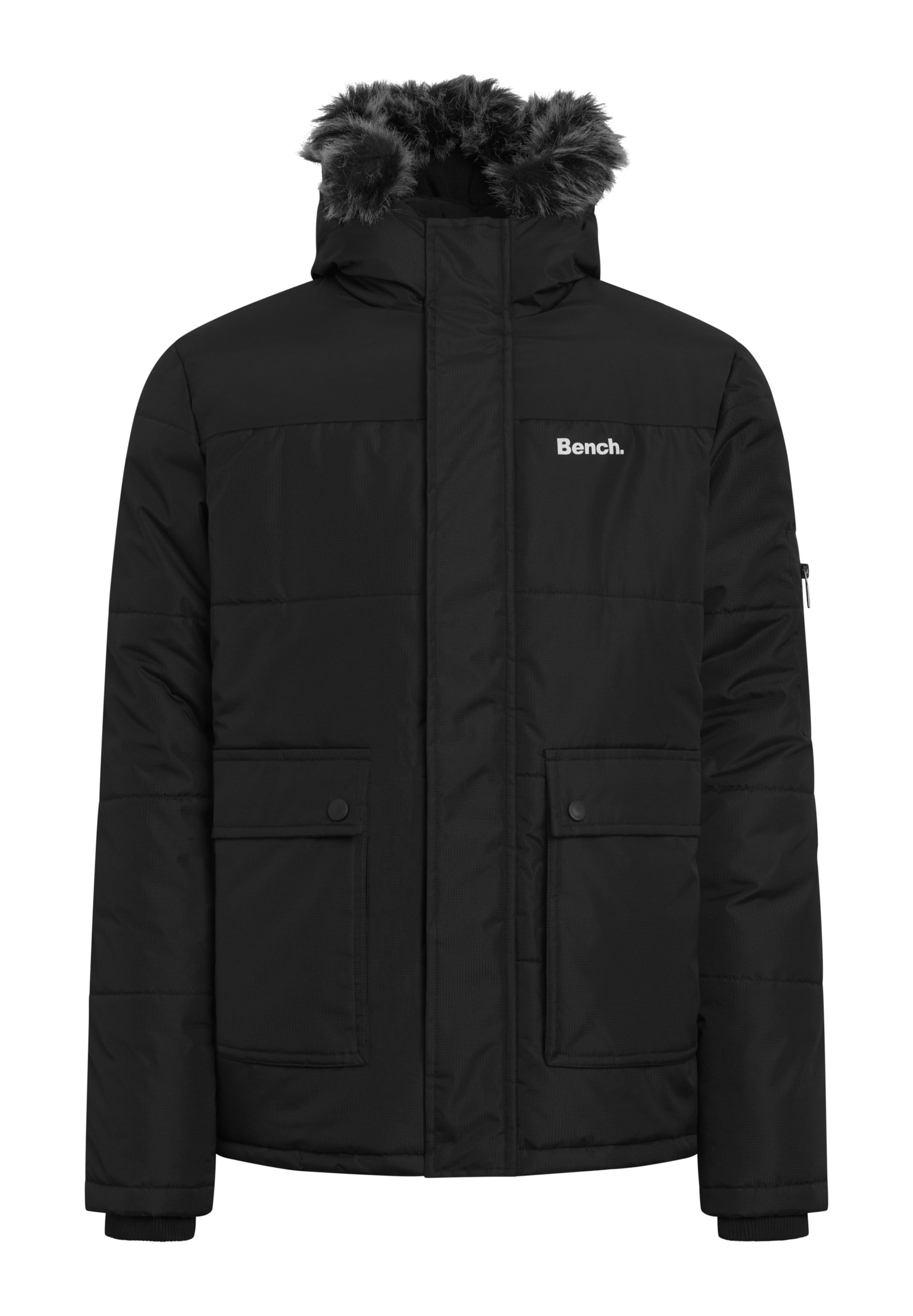 BENCH Winter Parka in Black: front