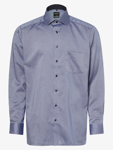 OLYMP Button Up Shirt 'Luxor' in Blue: front