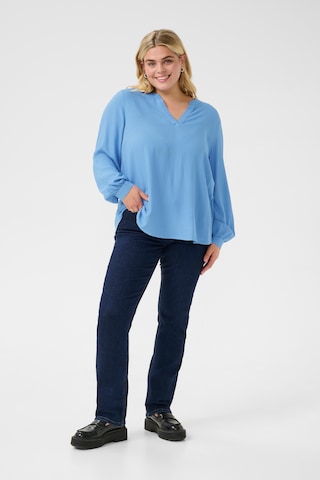 KAFFE CURVE Halenka 'KCMolly' – modrá