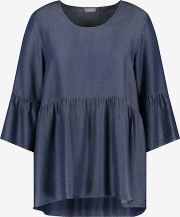 SAMOON Blouse in Blue: front