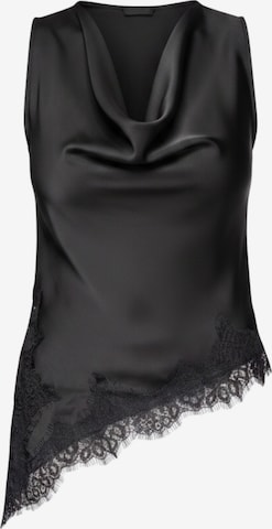 Ombre Top in Black: front