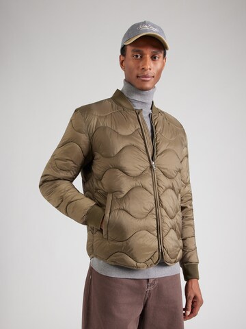 19V69 ITALIA Tussenjas 'Maso' in Groen: voorkant