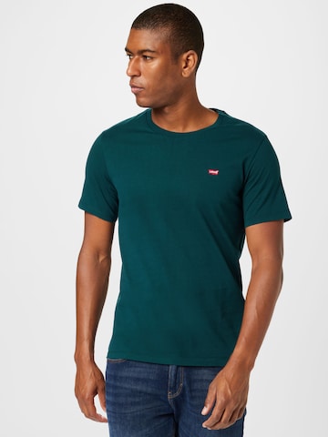 LEVI'S ® Póló 'Original Housemark Tee' - zöld: elől