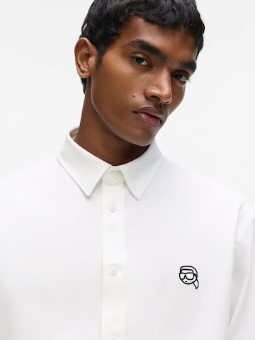 Karl Lagerfeld Regular Fit Hemd in Weiß
