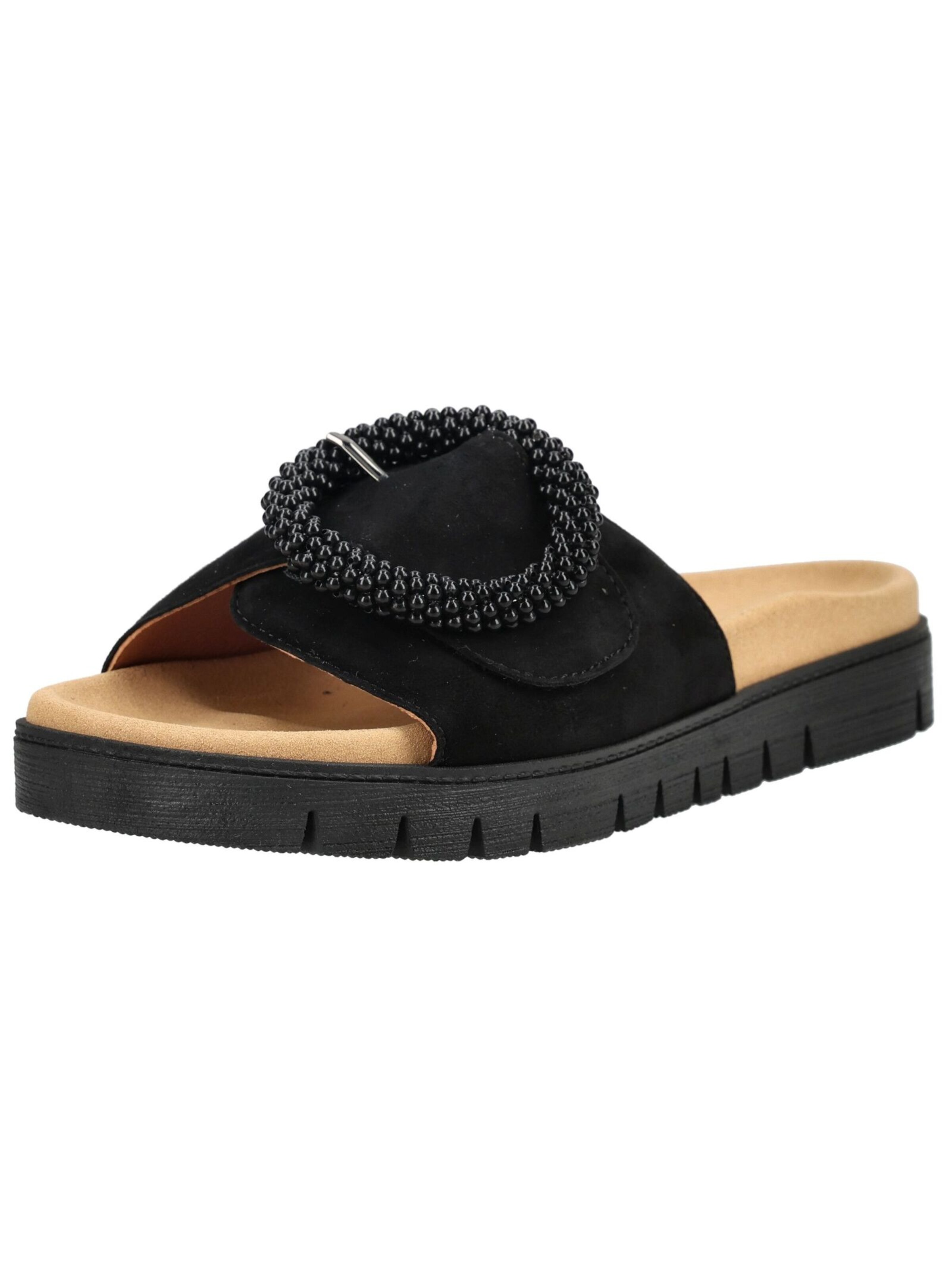 GABOR Pantolette in Schwarz: Vorderseite