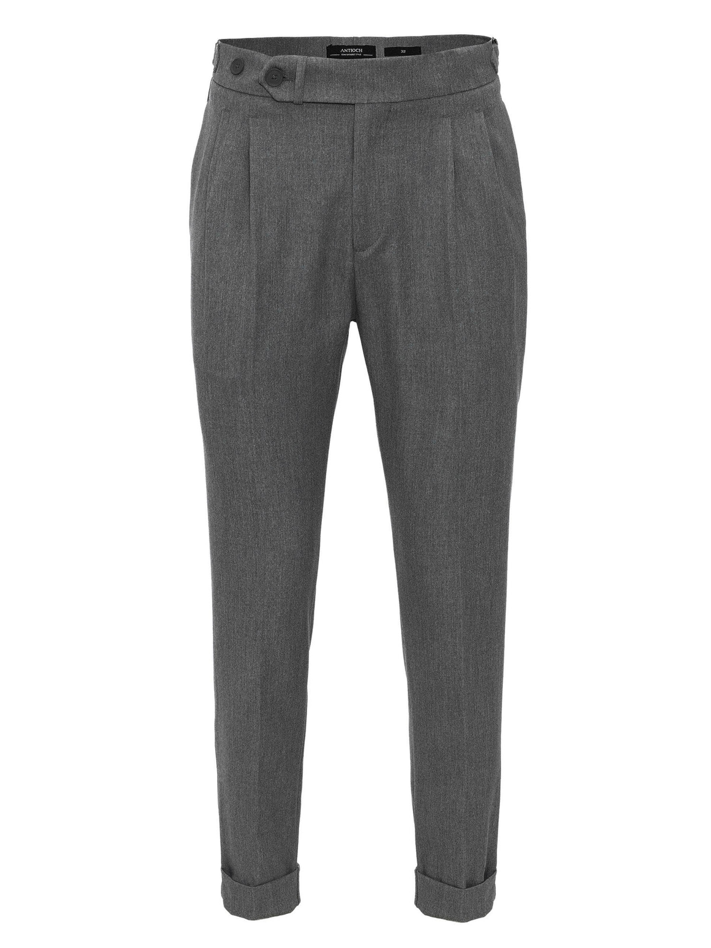 Antioch Παντελόνι με τσάκιση σε γκρι: μπροστά