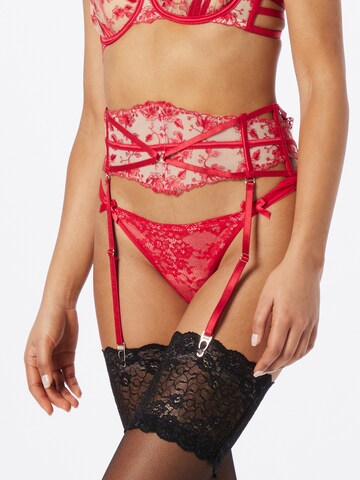 Hunkemöller - Ligas 'Indulgence' em vermelho: frente