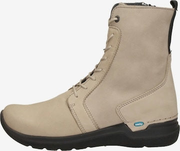 Wolky Schnürstiefelette 'Viper' in Beige: Vorderseite