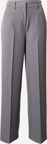 ONLY Trousers with creases 'HELENE' in Grey: front