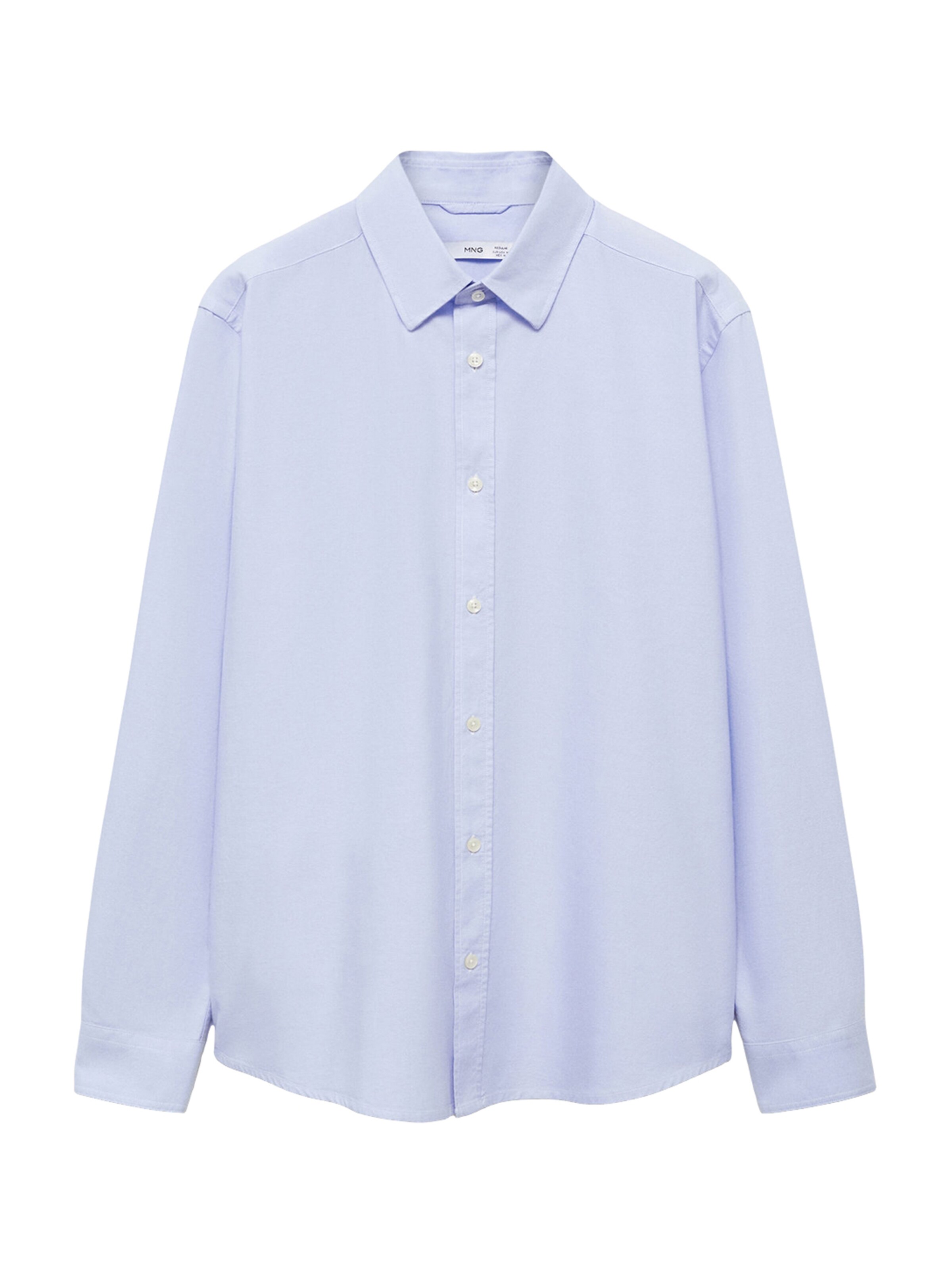 MANGO MAN Regularny krój Koszula w kolorze niebieski: przód