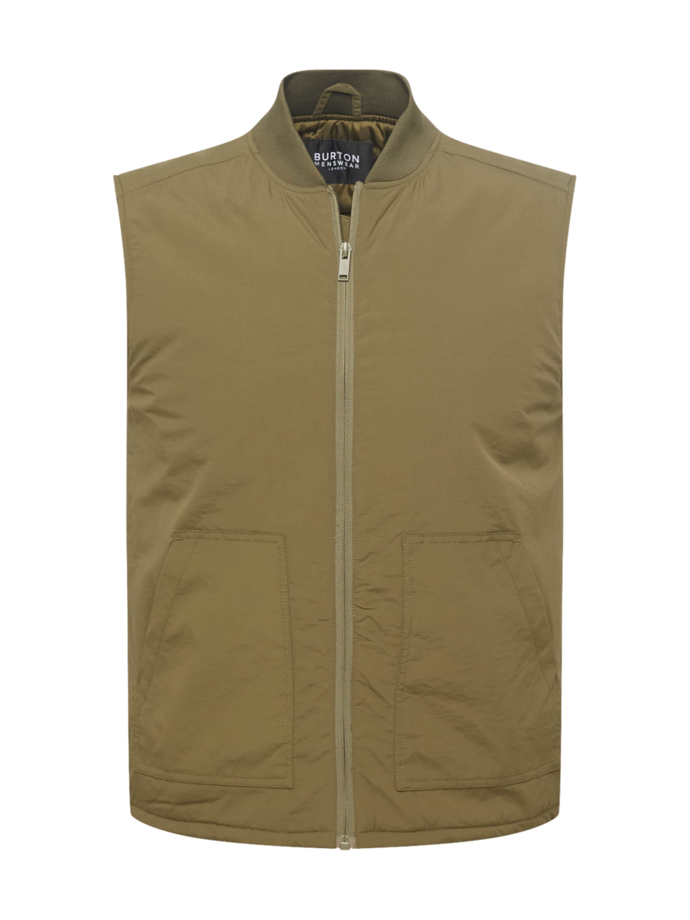 BURTON MENSWEAR LONDON Regular Fit Vest i grøn: forside