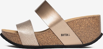 Bayton Pantolette 'Philomene' in Braun: predná strana