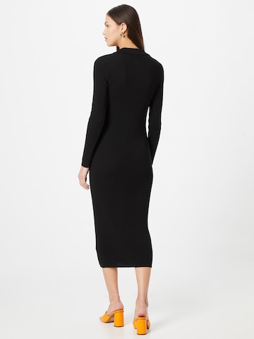 NU-IN Knitted dress 'Collar' in Black