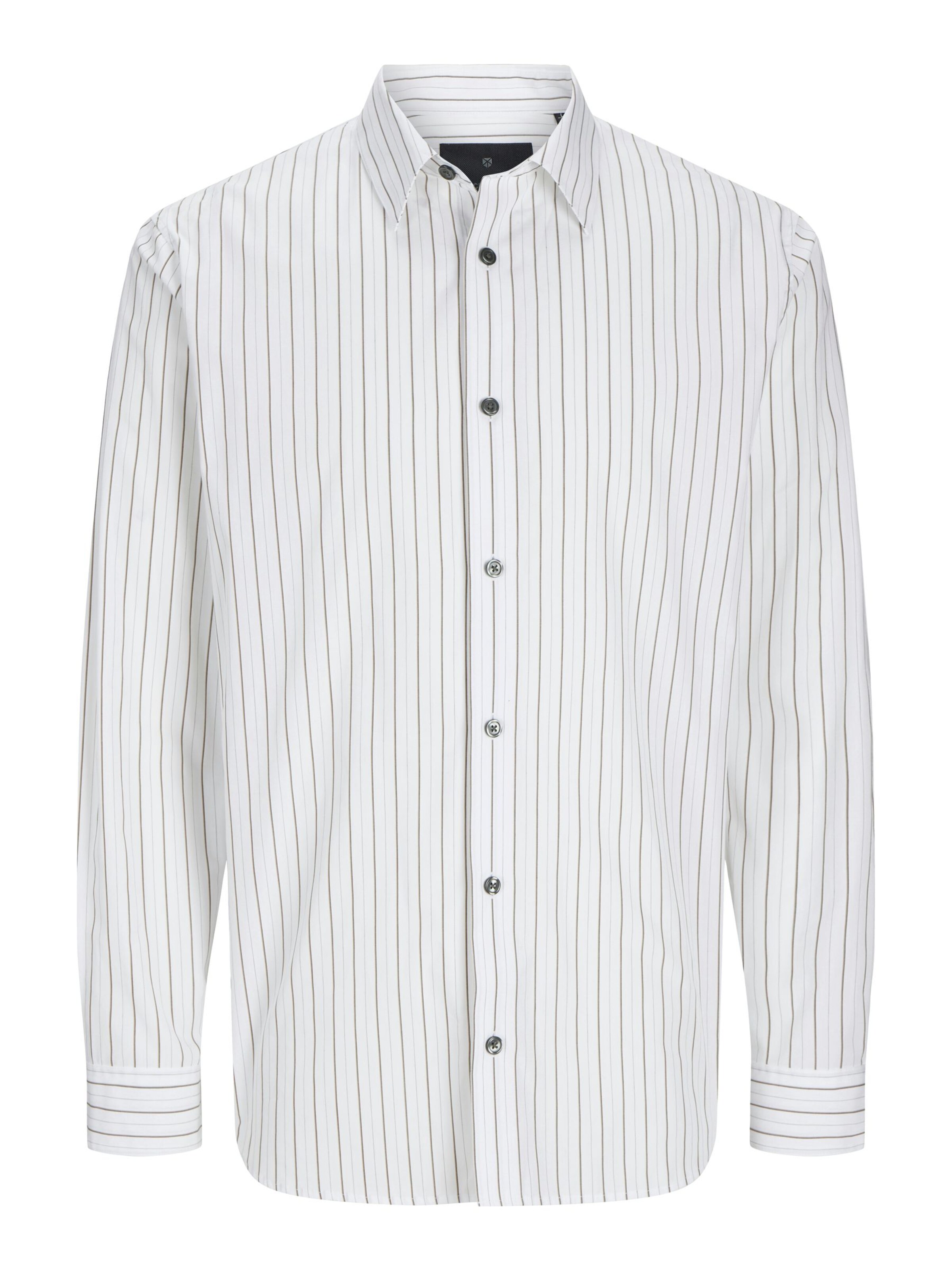 Jacks & Jones Regular Fit Hemd 'Herren Langarm Hemd'‌‌‌‌‌‌‌‌ in Weiß: Vorderseite