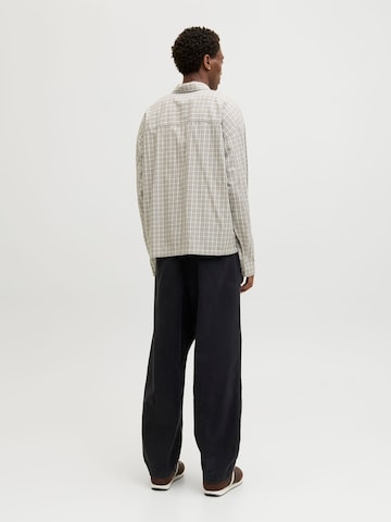 JACK & JONES - regular Pantalón chino 'Barrel' en negro