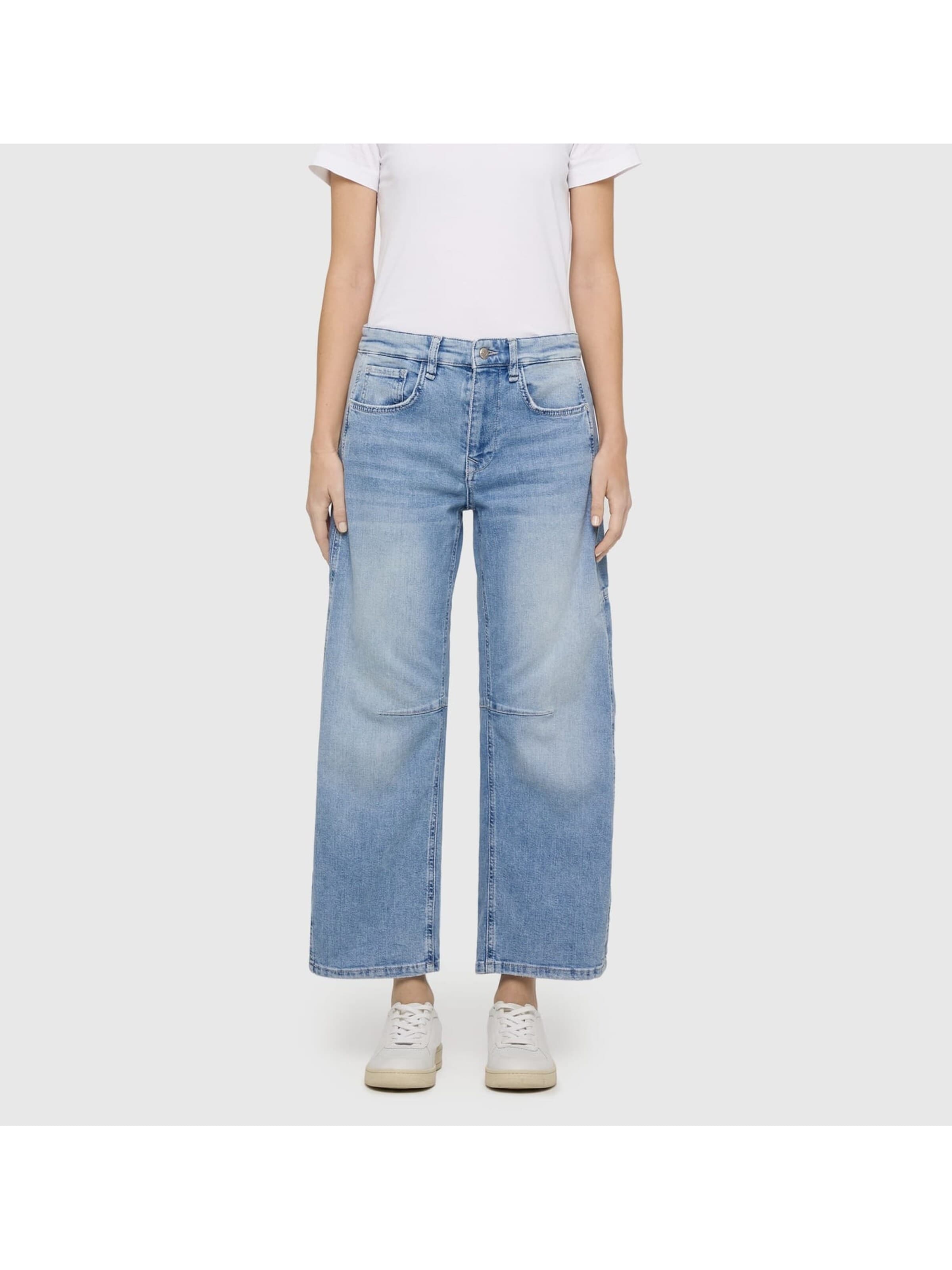 MAC Baggy Jeans in Blue: front