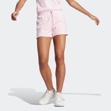 ADIDAS SPORTSWEAR Обычный Спортивные штаны 'Essentials' в Ярко-розовый: спереди
