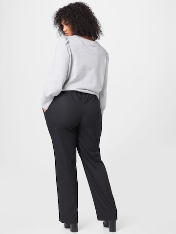 Selected Femme Curve Regular Pantalon 'Aletta' in Zwart
