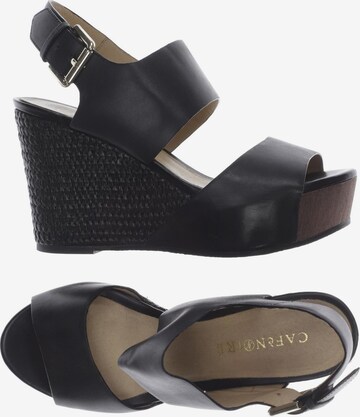 CAFÈNOIR Sandals & High-Heeled Sandals in 36 in Black: front