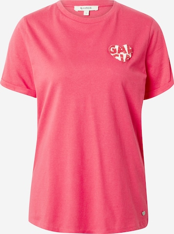 T-shirt GARCIA en rose : devant