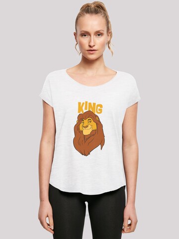 F4NT4STIC Shirt 'Disney Mufasa King' in Wit: voorkant