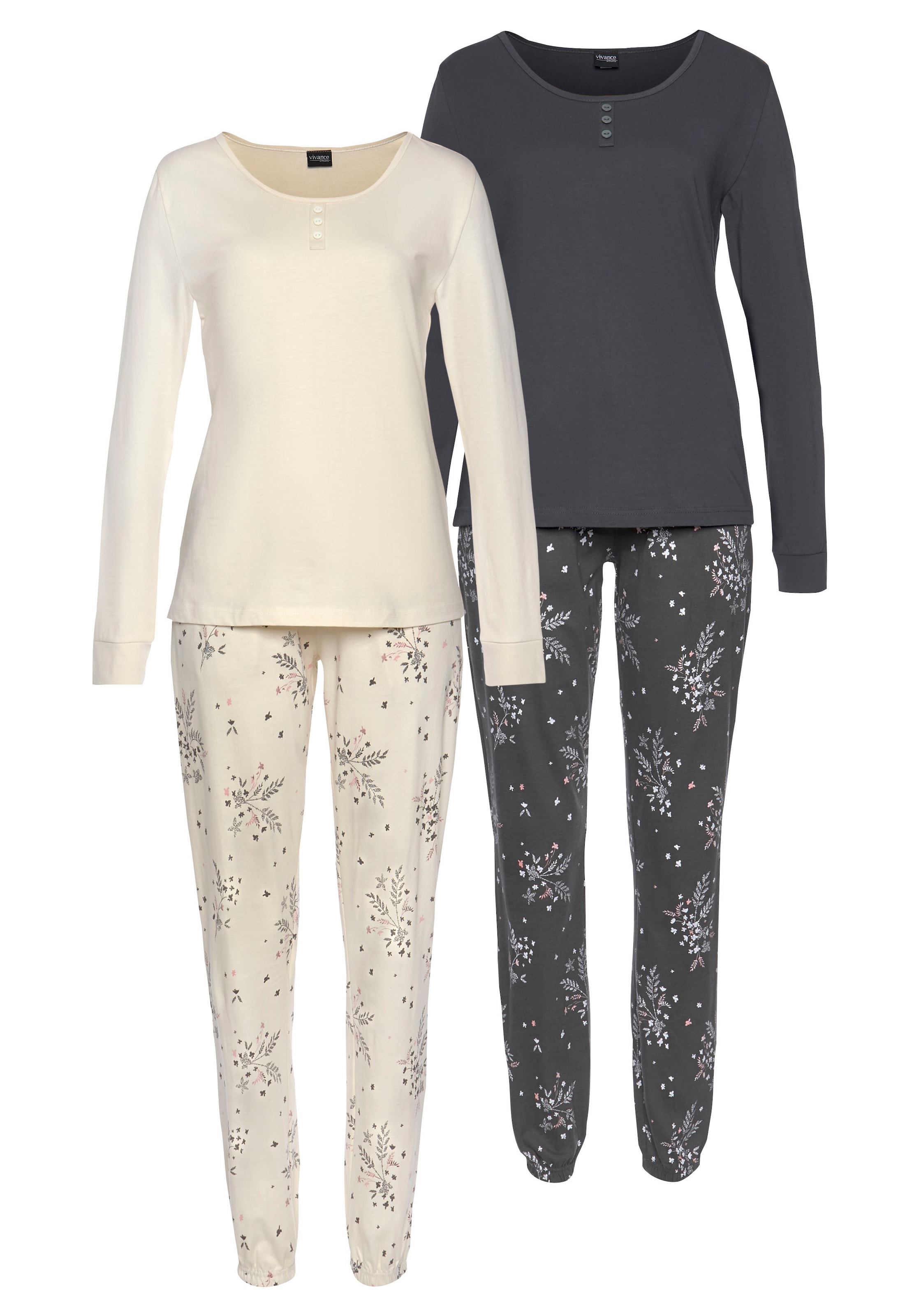 VIVANCE Pidžaama, värv beež: eest vaates