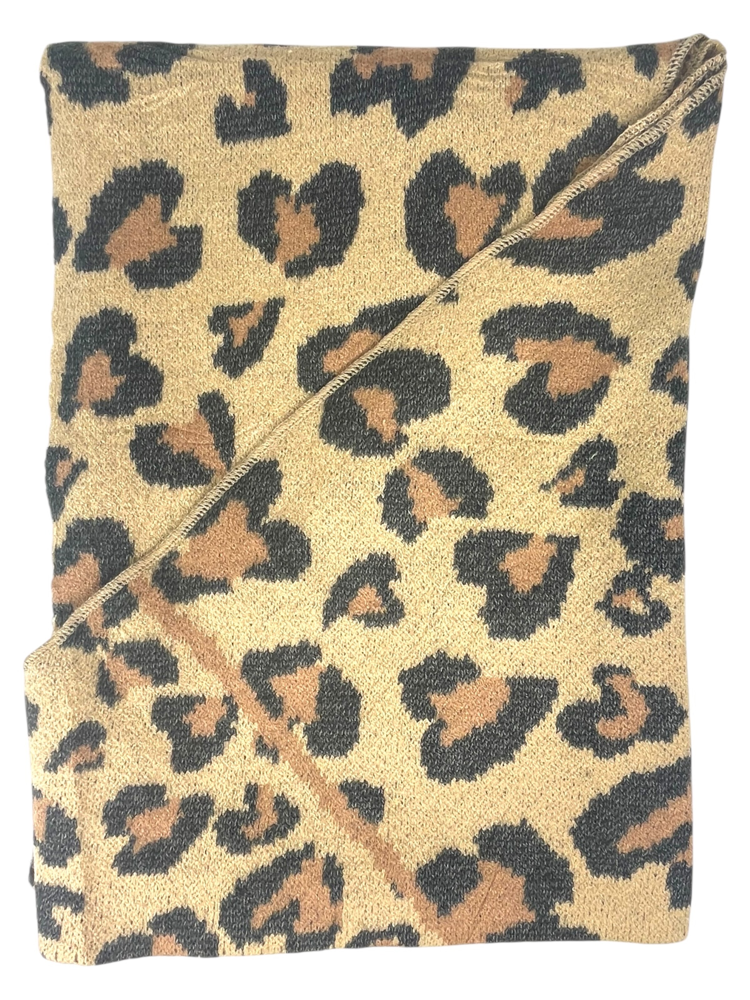 Kumixi Oversized Scarf 'Leo' in Brown